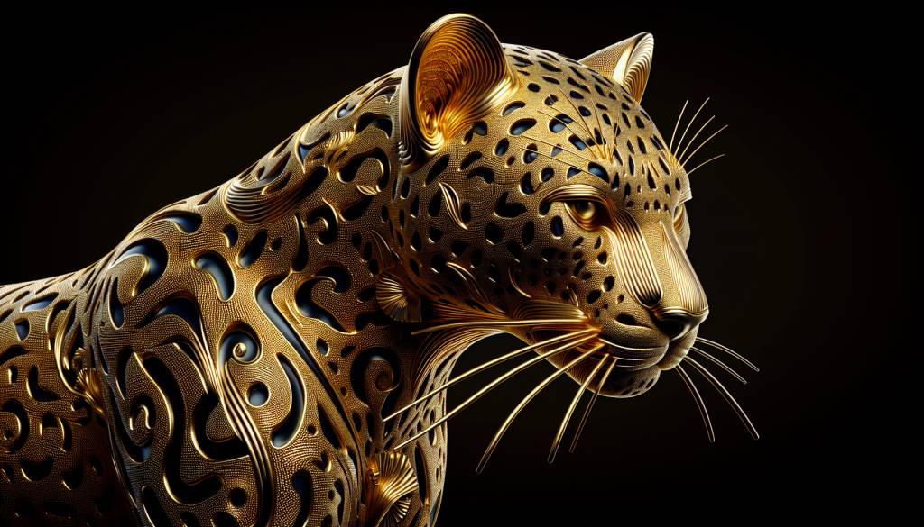 Le Léopard d'Afrique du Ghana : une pièce en or au design audacieux