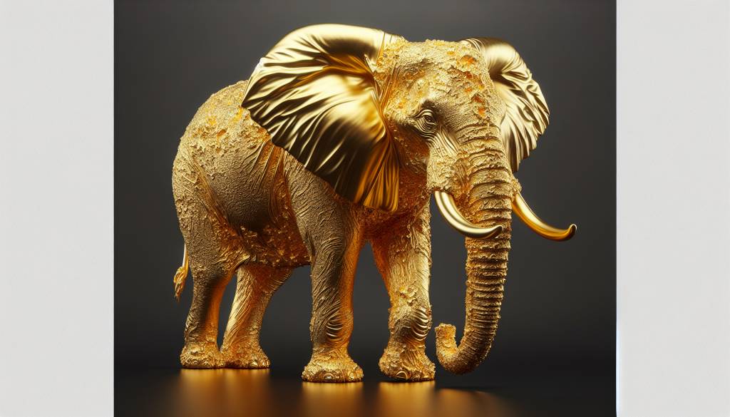L'Elephant d'Afrique de Somalie en or : un investissement exotique et rentable