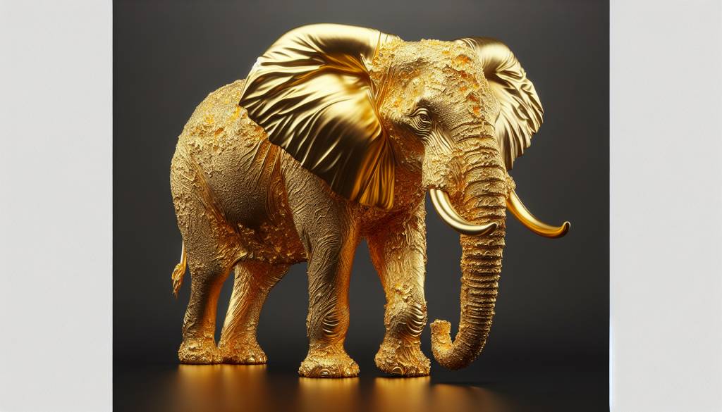L'Elephant d'Afrique de Somalie en or : un investissement exotique et rentable