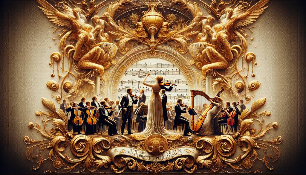 L'élégance du Philharmonique de Vienne en or et son hommage à la musique